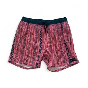 Rip Curl Laydays Pink & Navy Tribal Print Boardshorts, Men's Size Large